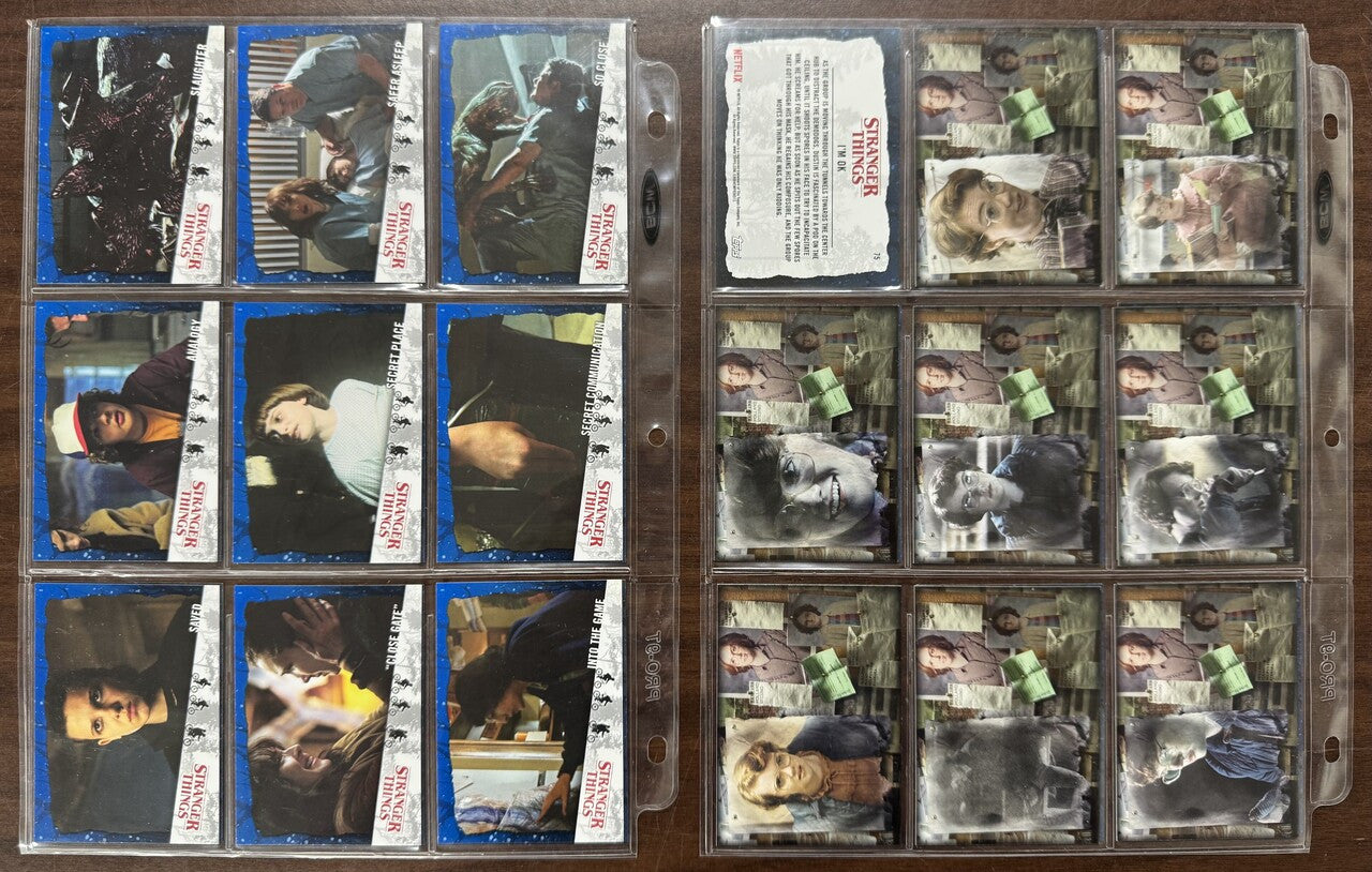 2019 Topps Stranger Things Welcome to the Upside Down Complete Set W/ Inserts