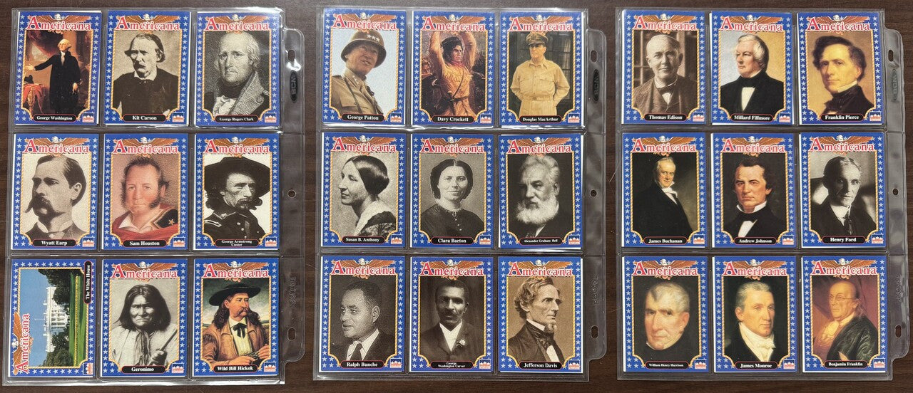 1992 Starline Americana Complete Card Set (250) NM
