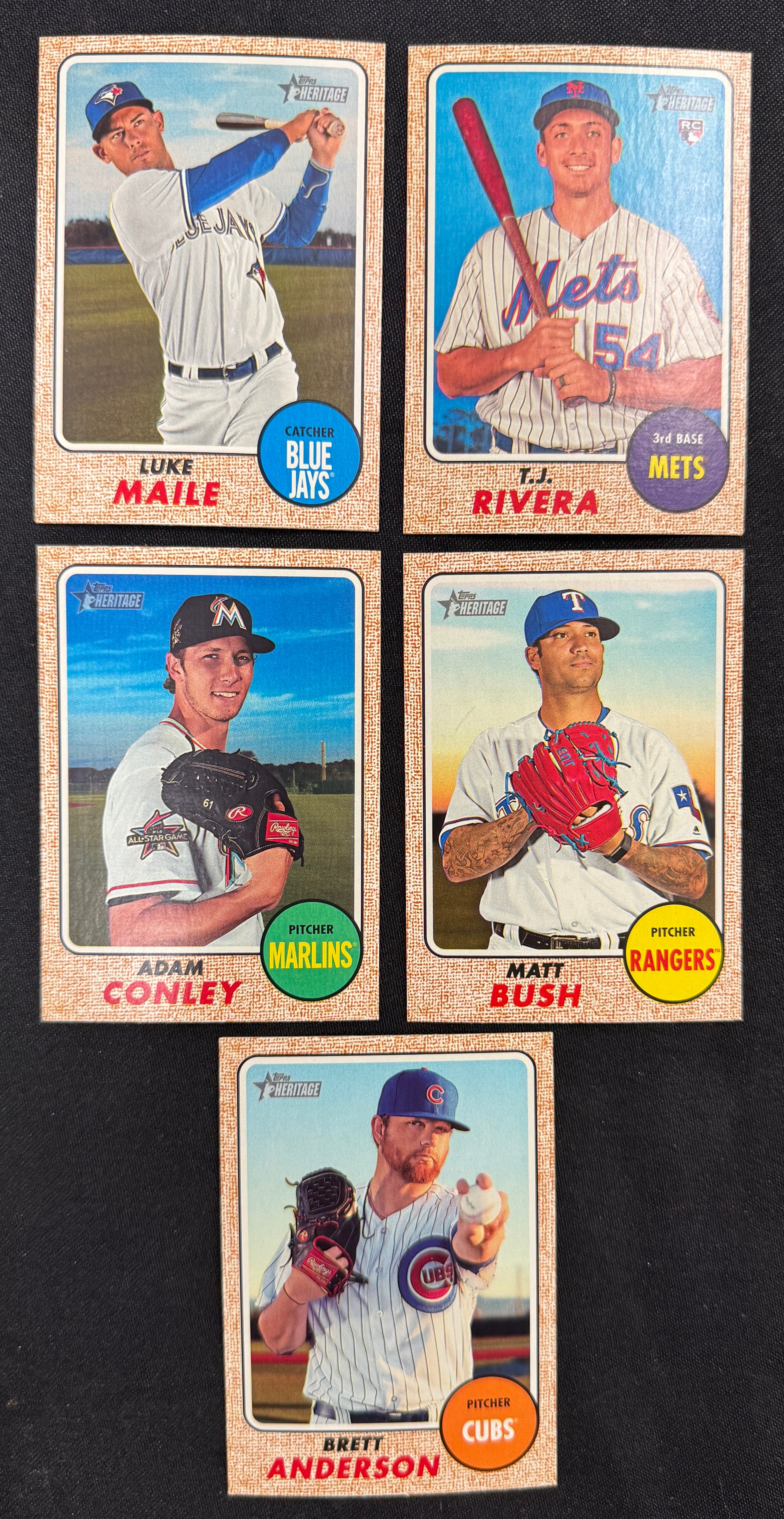 2017 Topps Heritage High Number Baseball Set (501-700) NM