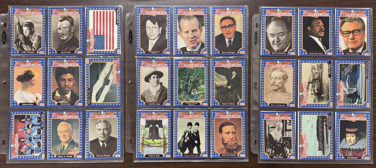 1992 Starline Americana Complete Card Set (250) NM