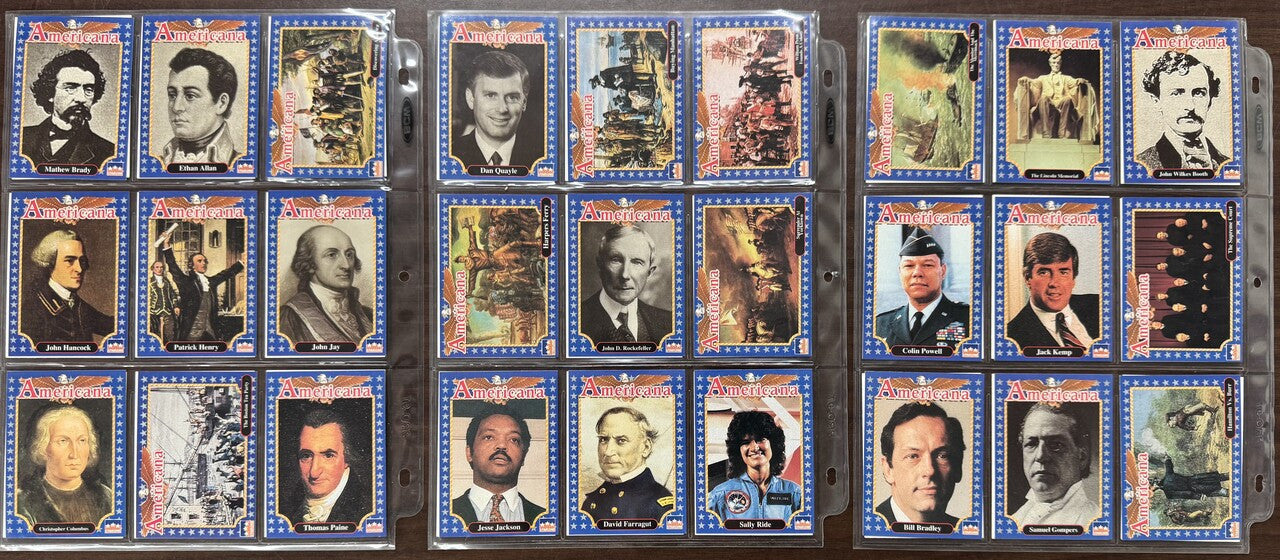 1992 Starline Americana Complete Card Set (250) NM