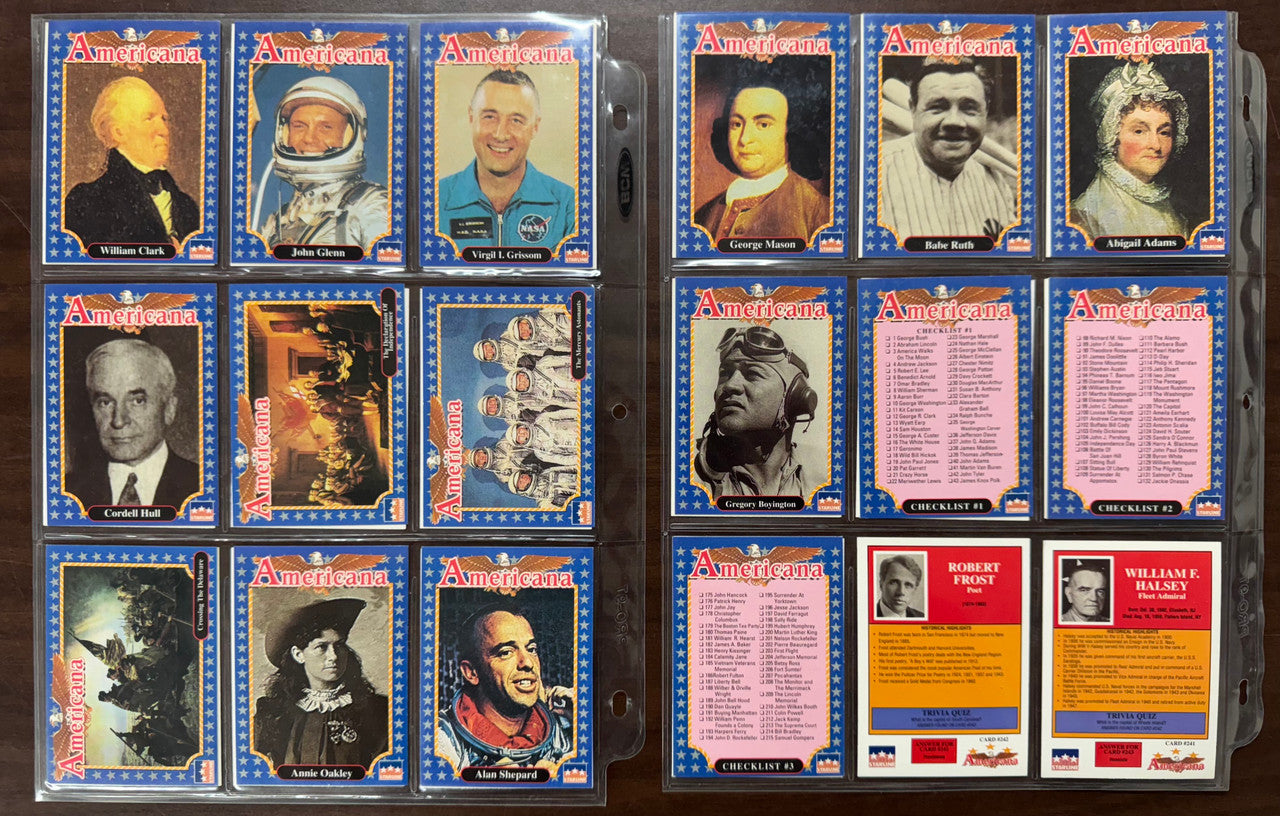 1992 Starline Americana Complete Card Set (250) NM