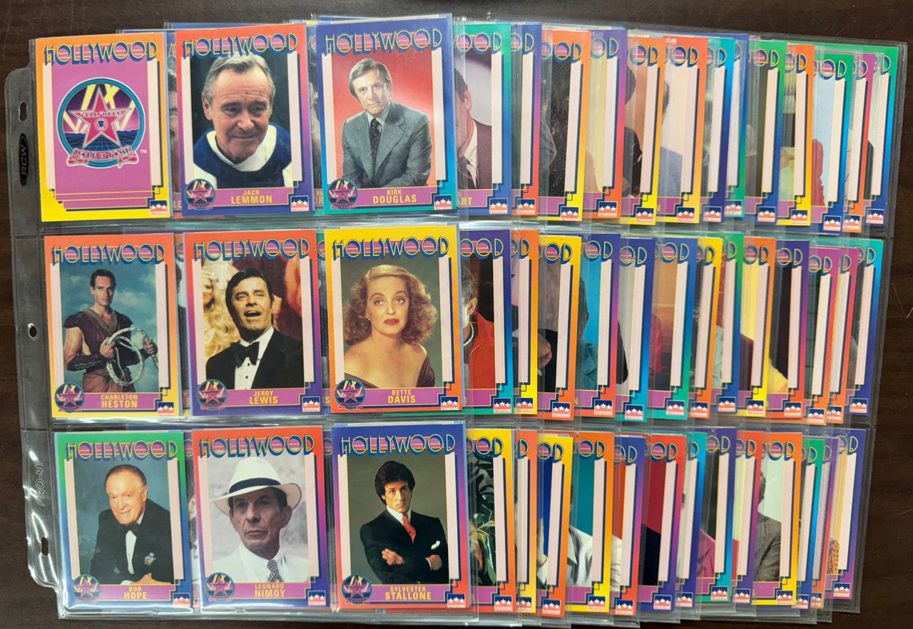 1991 Starline Hollywood Walk of Fame Complete Card Set (250) NM