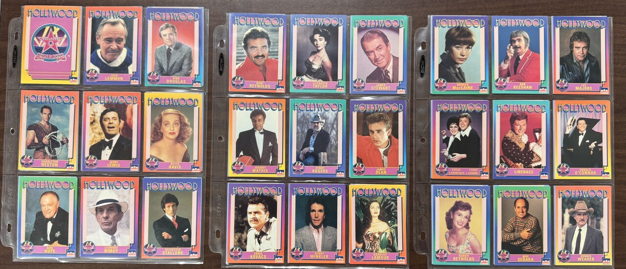 1991 Starline Hollywood Walk of Fame Complete Card Set (250) NM
