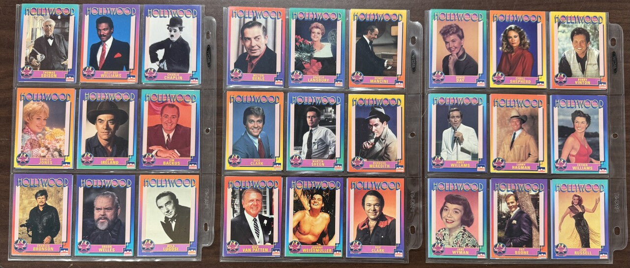 1991 Starline Hollywood Walk of Fame Complete Card Set (250) NM