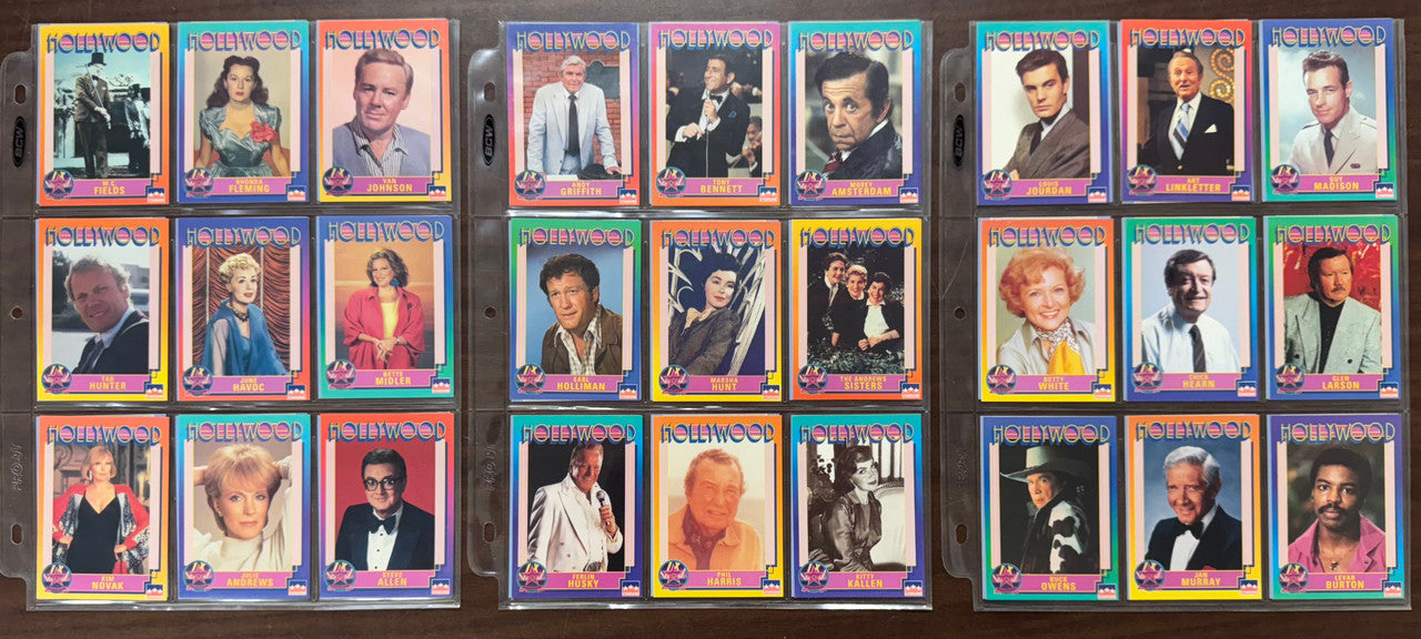 1991 Starline Hollywood Walk of Fame Complete Card Set (250) NM