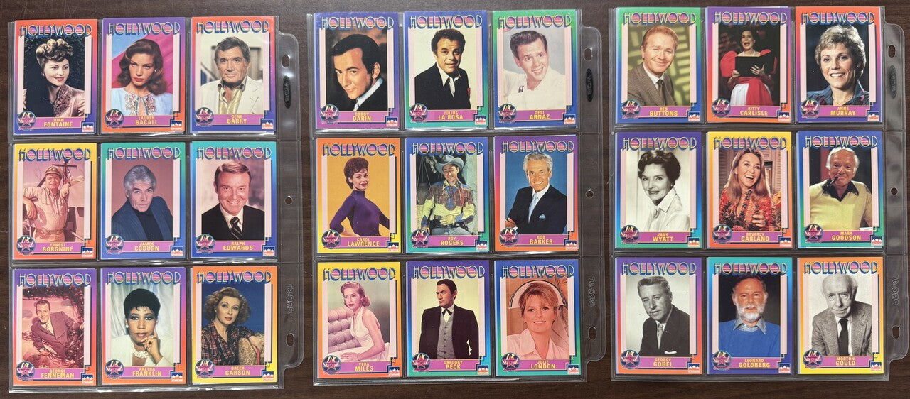 1991 Starline Hollywood Walk of Fame Complete Card Set (250) NM