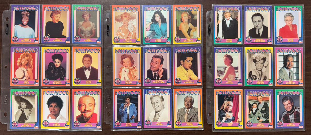 1991 Starline Hollywood Walk of Fame Complete Card Set (250) NM