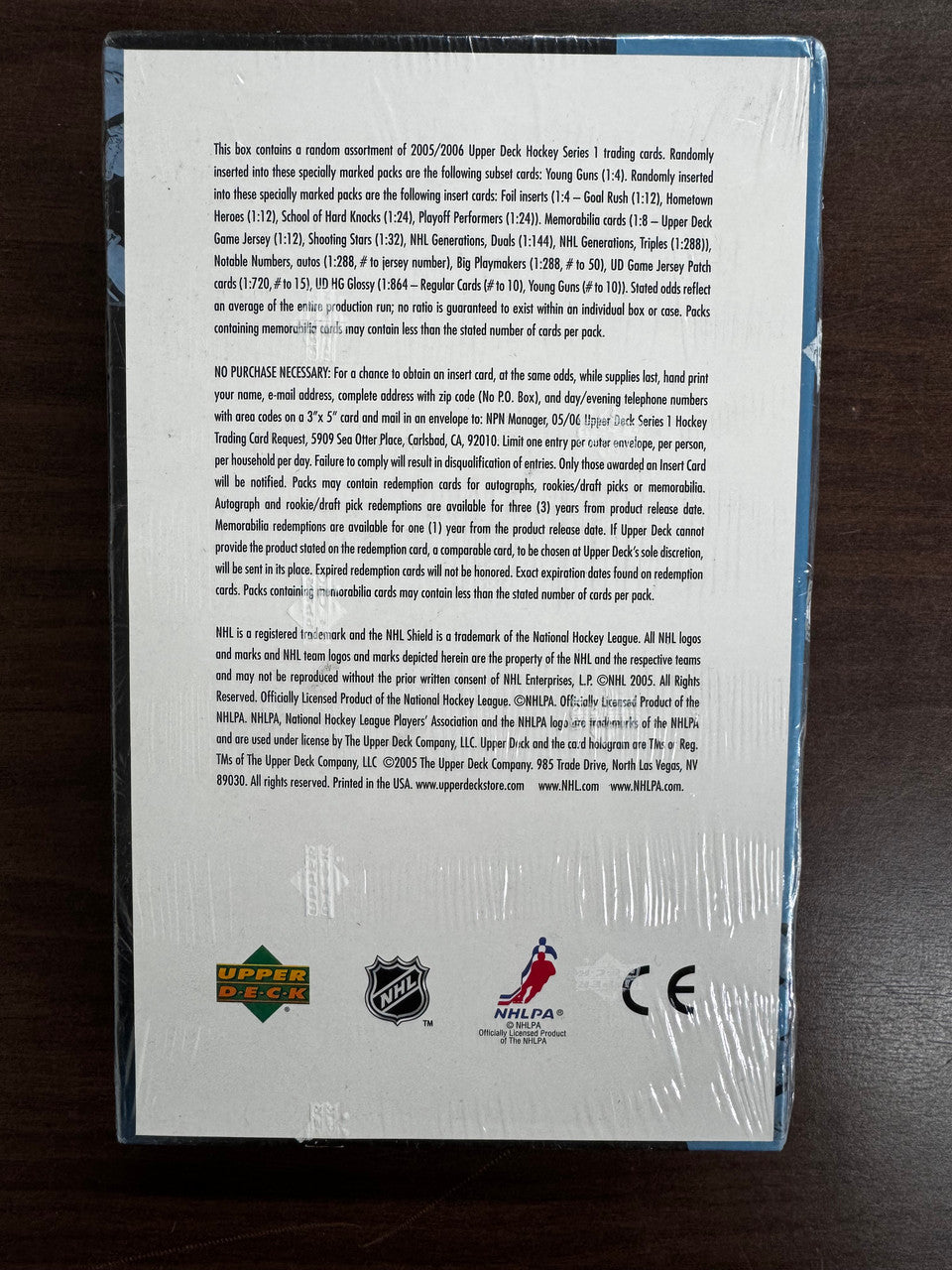 2005/06 Upper Deck Series 1 Hockey Hobby Box Factory Sealed