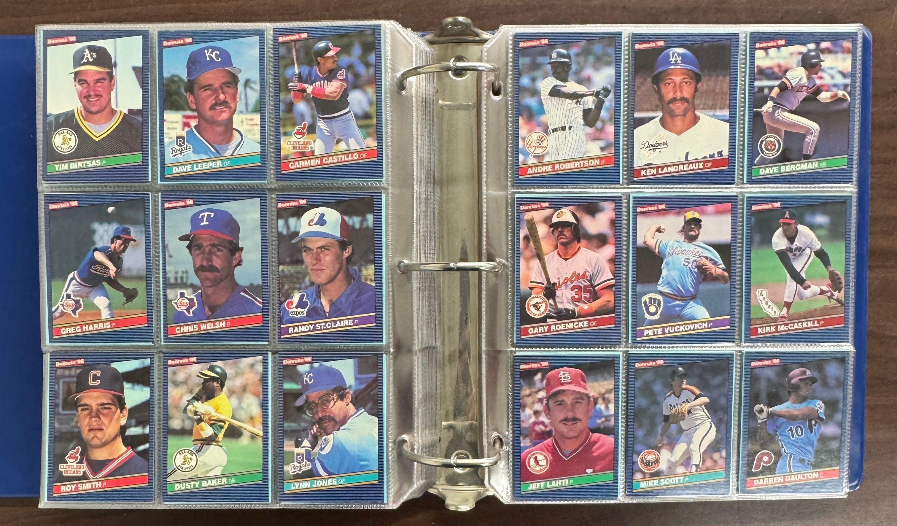 1986 Donruss Baseball Set +Highlights in Binder NM