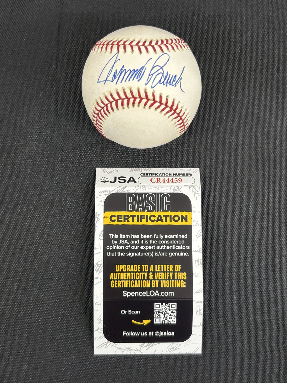 Johnny Bench Signed Autographed MLB Baseball JSA Authentic