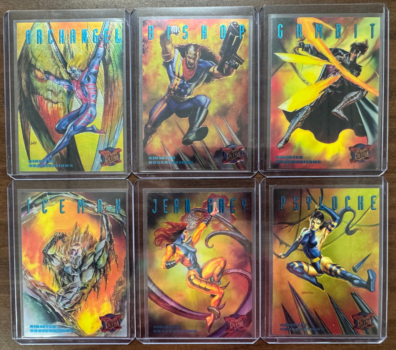 1995 Fleer Ultra X-Men Sinister Observations Insert Partial Set (6/10) NM