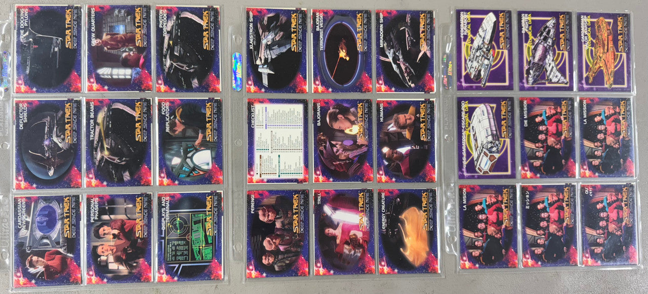 1993 SkyBox Star Trek Deep Space Nine Complete Card Sets W/ Inserts