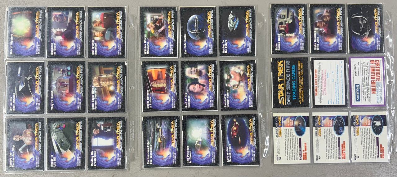 1993 SkyBox Star Trek Deep Space Nine Complete Card Sets W/ Inserts