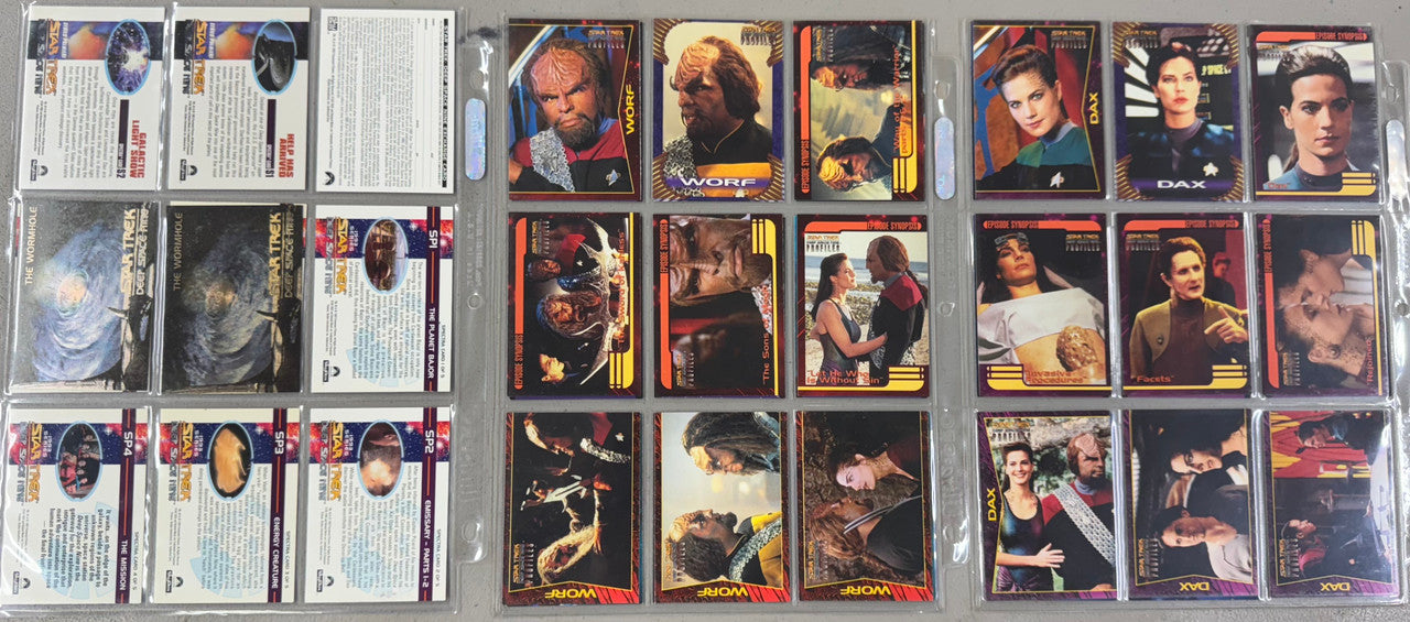 1993 SkyBox Star Trek Deep Space Nine Complete Card Sets W/ Inserts