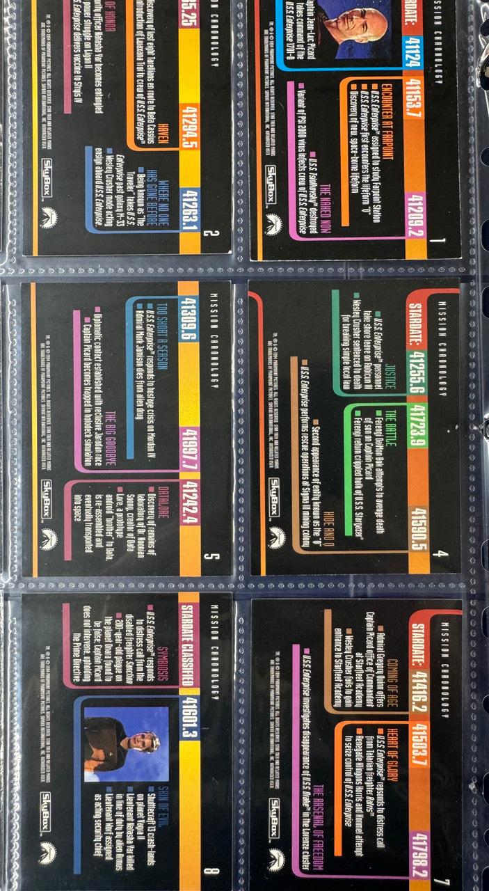 1994-96 SkyBox Star Trek The Next Generation 1-5 Partial Set 499/510 W/ Inserts