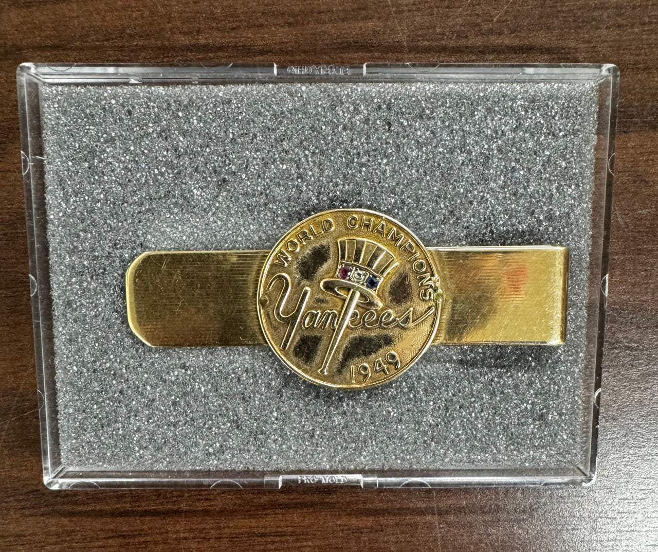 1949 New York Yankees World Series Champions 10K Gold Money Clip w/ Jewels