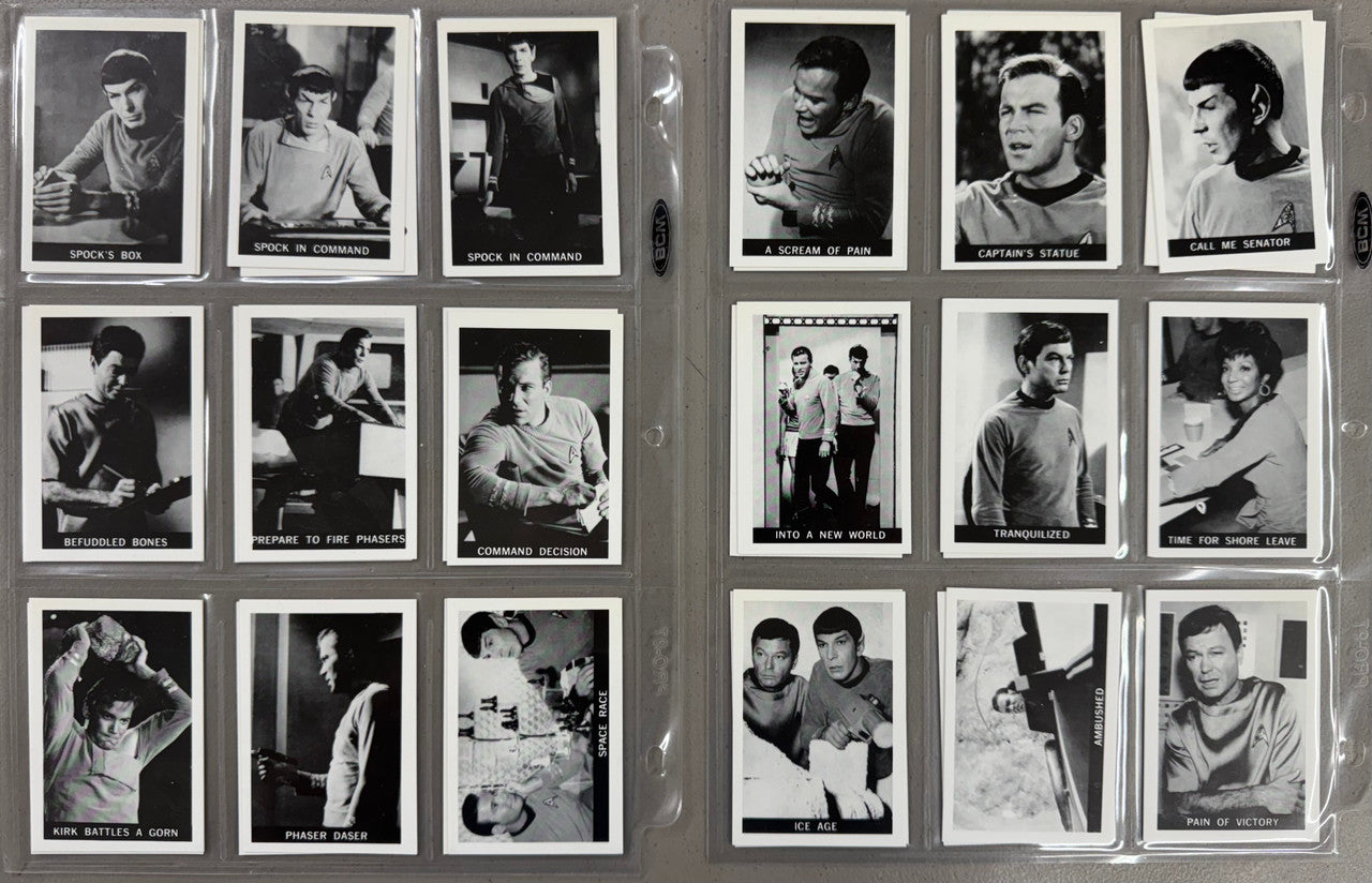 1989 Leaf Star Trek The Original Series 1967 Europe Reprint Complete Set (72) NM