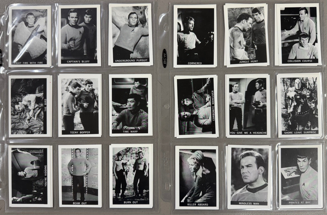 1989 Leaf Star Trek The Original Series 1967 Europe Reprint Complete Set (72) NM