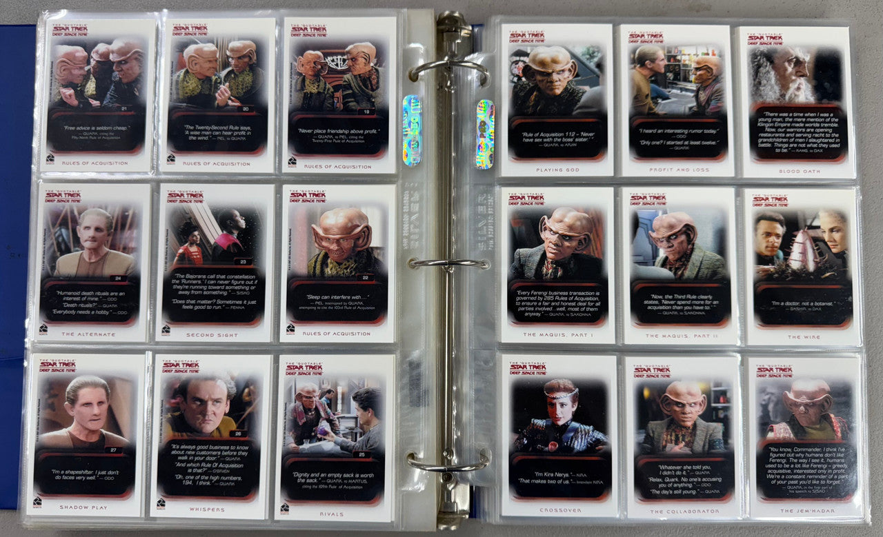 2004-12 Rittenhouse Star Trek "Quotable" Complete Card Sets
