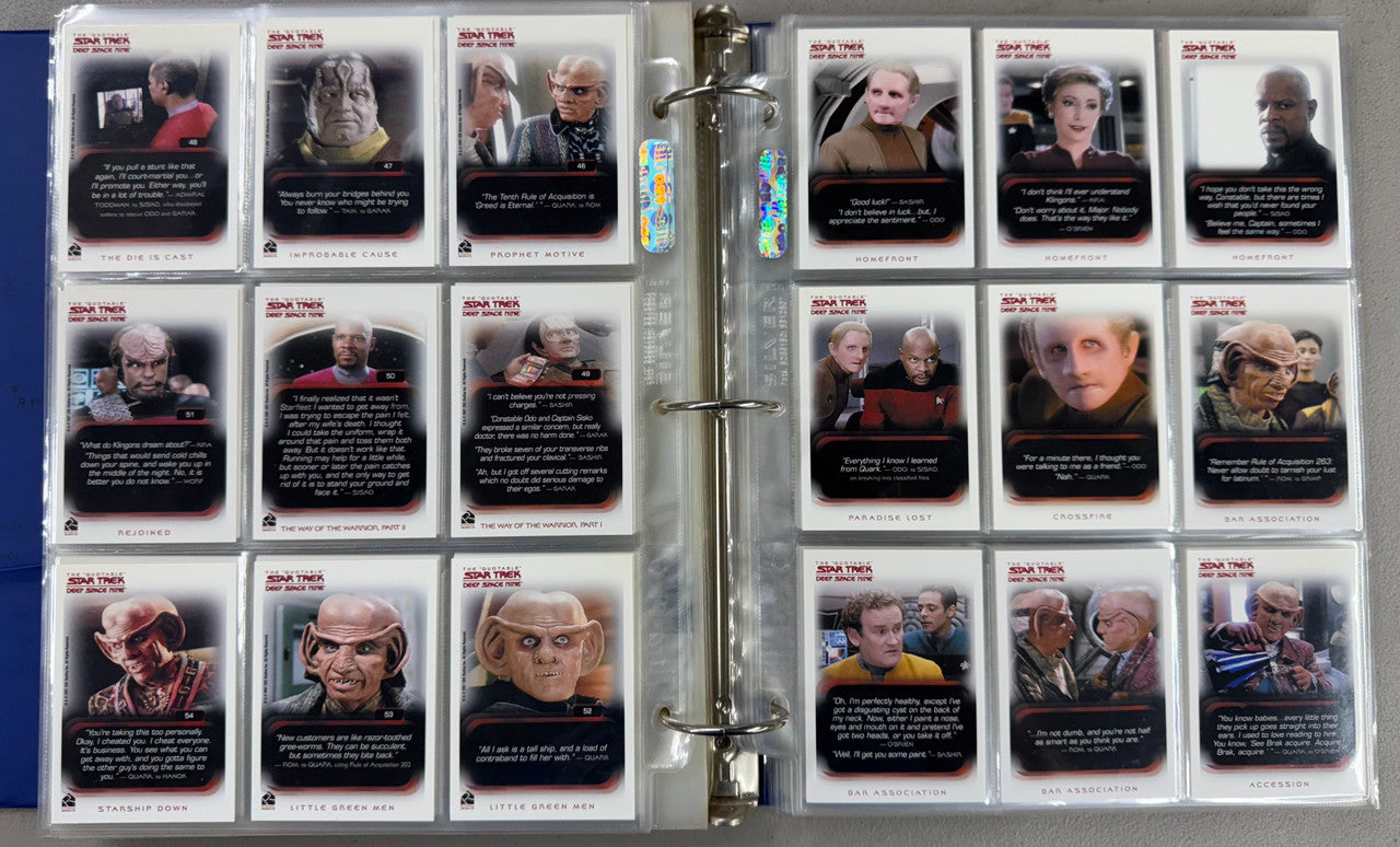 2004-12 Rittenhouse Star Trek "Quotable" Complete Card Sets