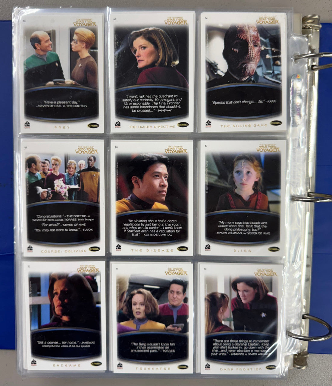 2004-12 Rittenhouse Star Trek "Quotable" Complete Card Sets