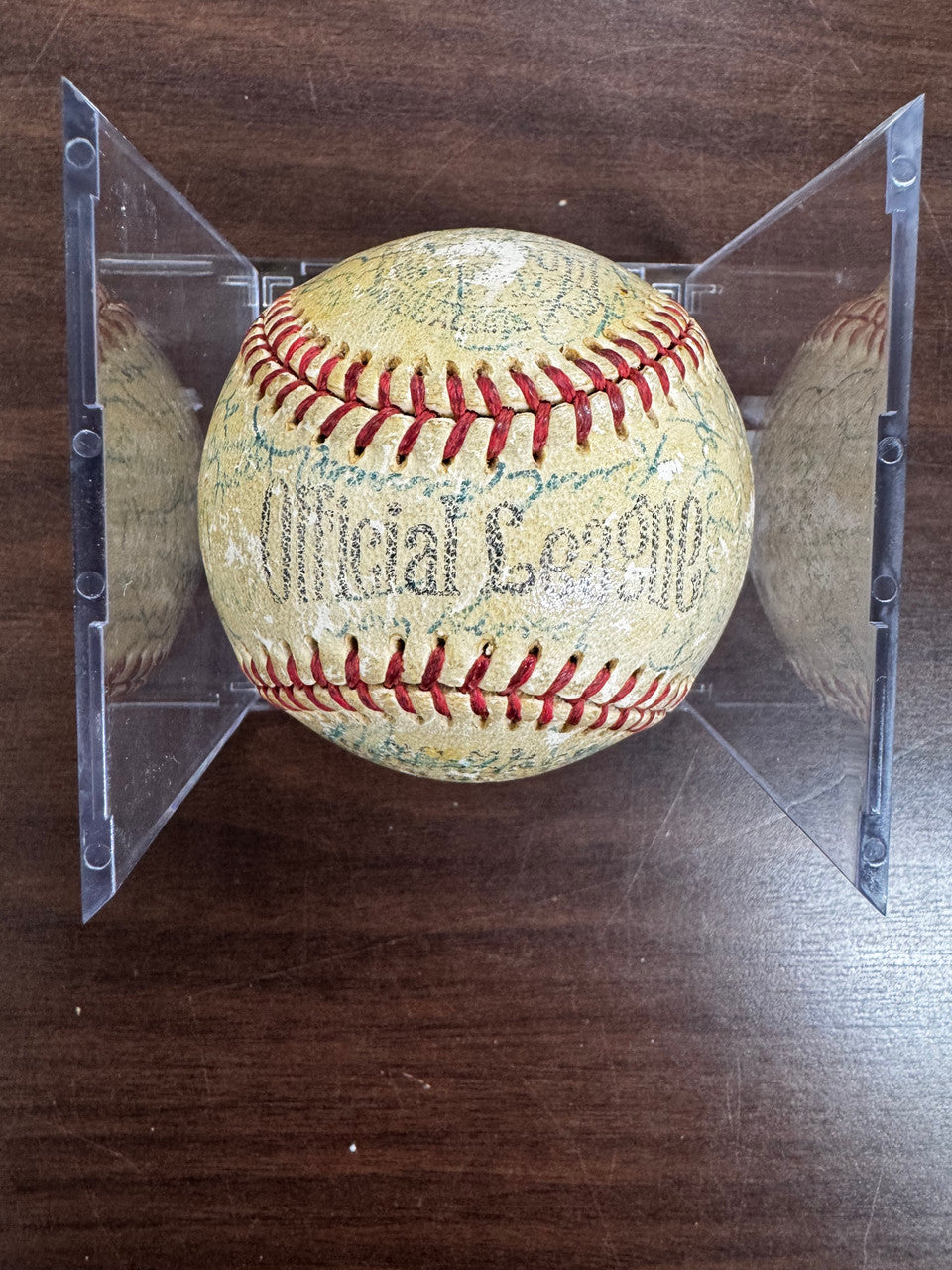 Cobb Mantle Foxx Williams ++ Signed Autographed Official League Baseball JSA LOA