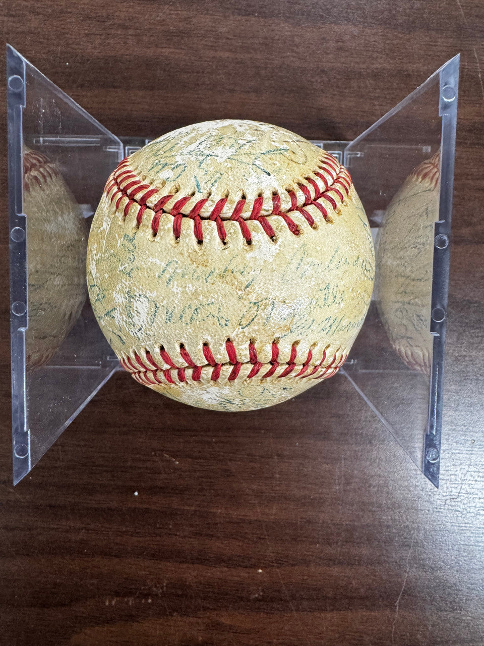 Cobb Mantle Foxx Williams ++ Signed Autographed Official League Baseball JSA LOA