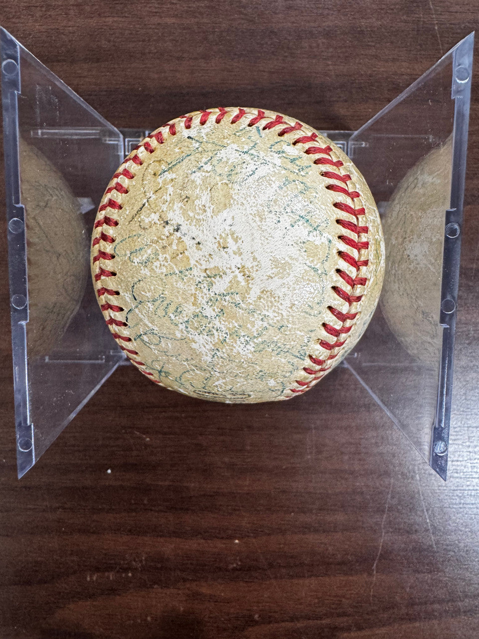 Cobb Mantle Foxx Williams ++ Signed Autographed Official League Baseball JSA LOA