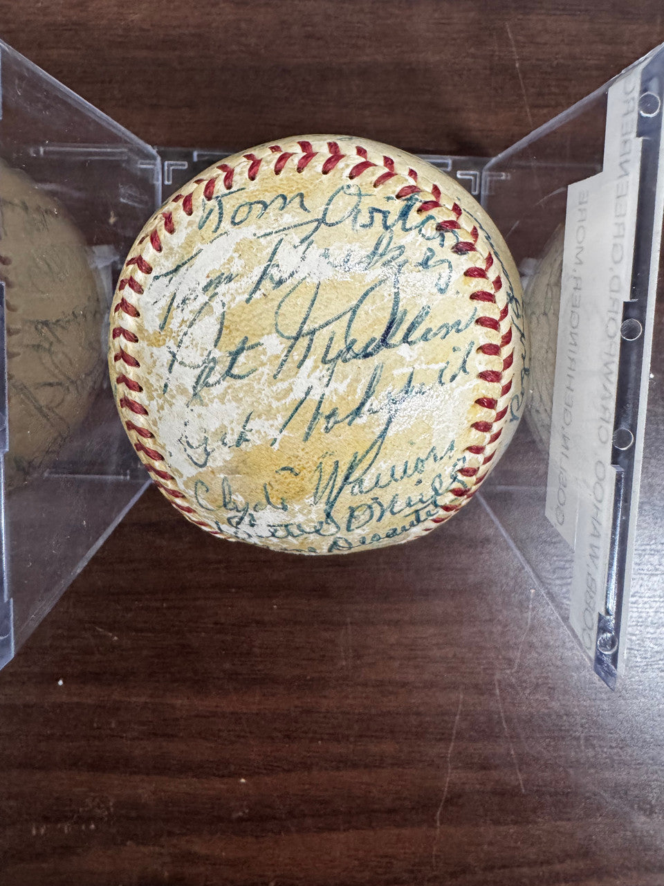 Ty Cobb Crawford Greenberg Goslin ++ Signed Autographed Baseball JSA LOA