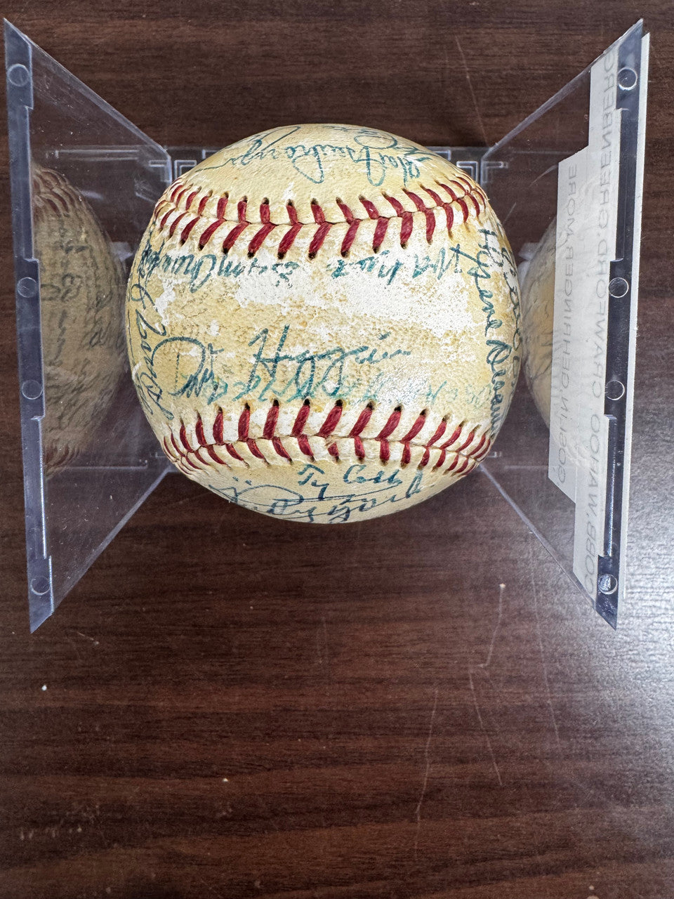Ty Cobb Crawford Greenberg Goslin ++ Signed Autographed Baseball JSA LOA