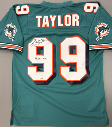 Jason Taylor Signed Autographed Inscribed Mitchell Ness Dolphins Jersey Fanatics
