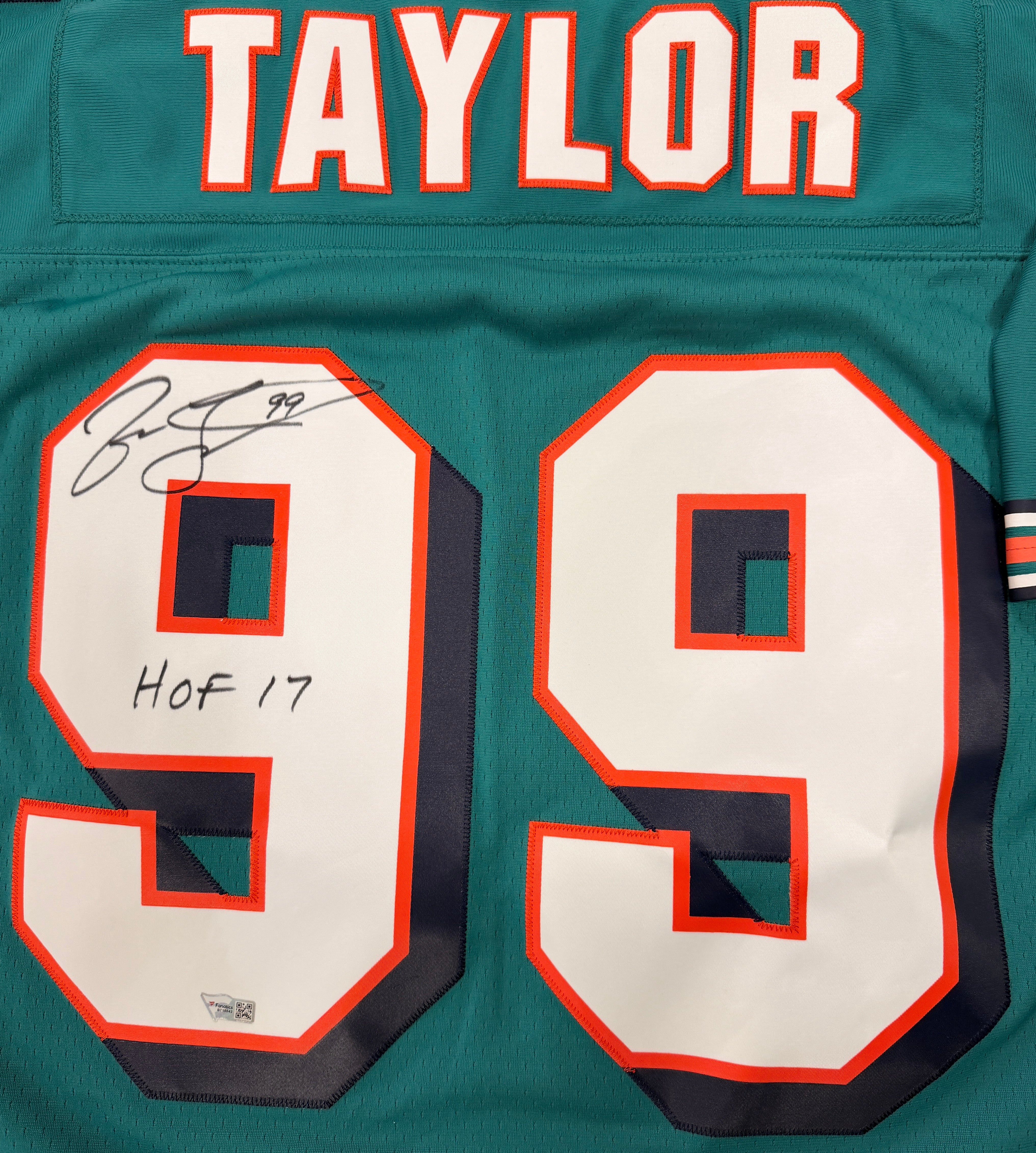 Jason Taylor Signed Autographed Inscribed Mitchell Ness Dolphins Jersey Fanatics