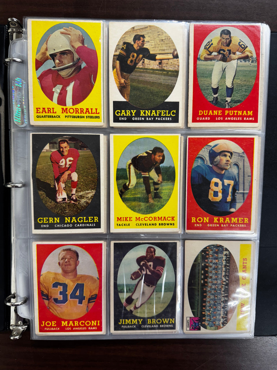 1958 Topps Football Complete Set (132) VG-EX Overall Jim Brown RC