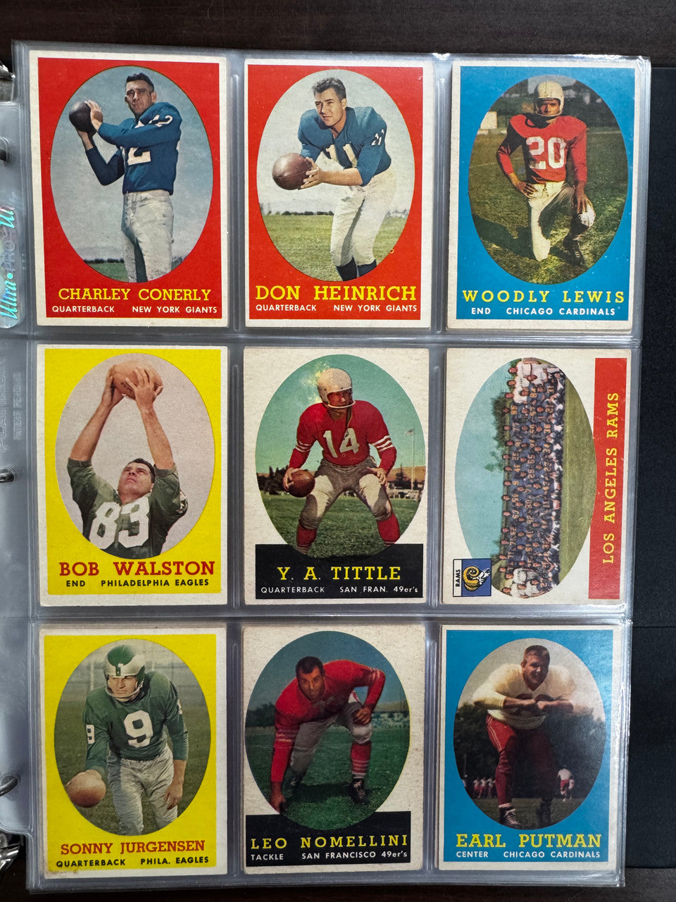 1958 Topps Football Complete Set (132) VG-EX Overall Jim Brown RC