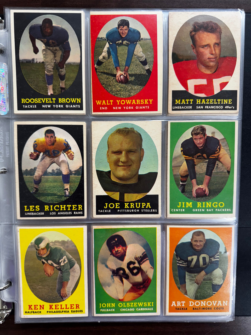 1958 Topps Football Complete Set (132) VG-EX Overall Jim Brown RC