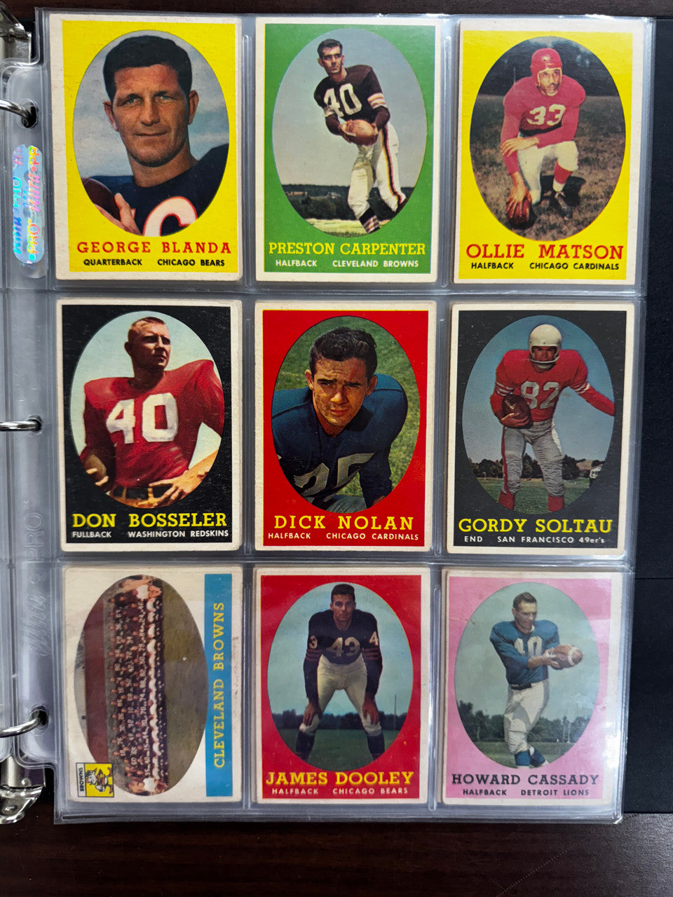 1958 Topps Football Complete Set (132) VG-EX Overall Jim Brown RC