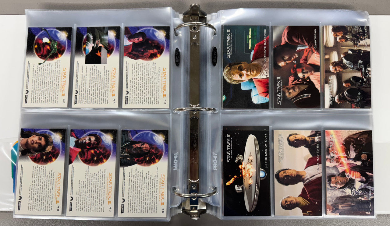 1994 SkyBox Star Trek Cinema Collector 1-6 Complete Card Sets