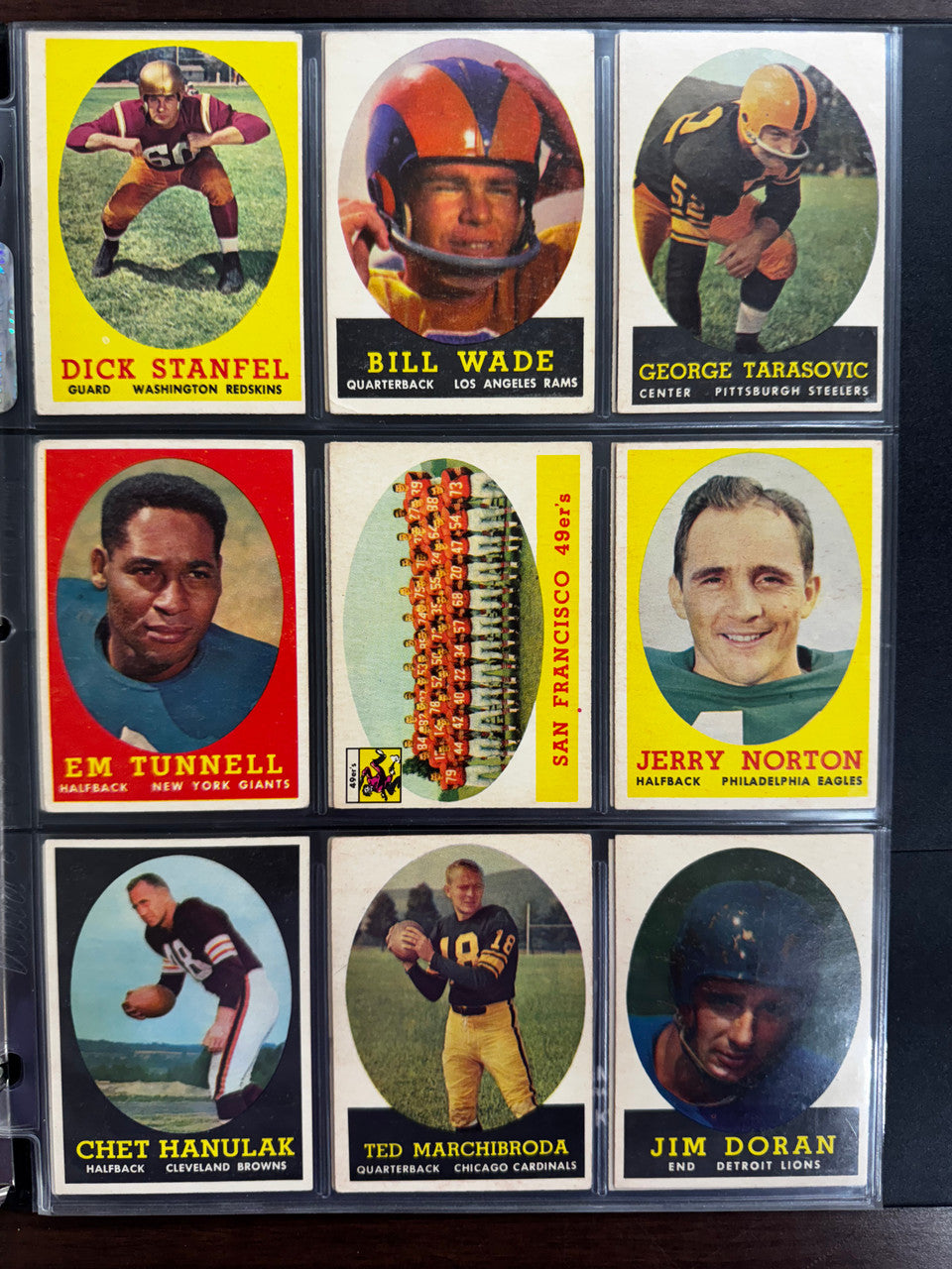 1958 Topps Football Complete Set (132) VG-EX Overall Jim Brown RC