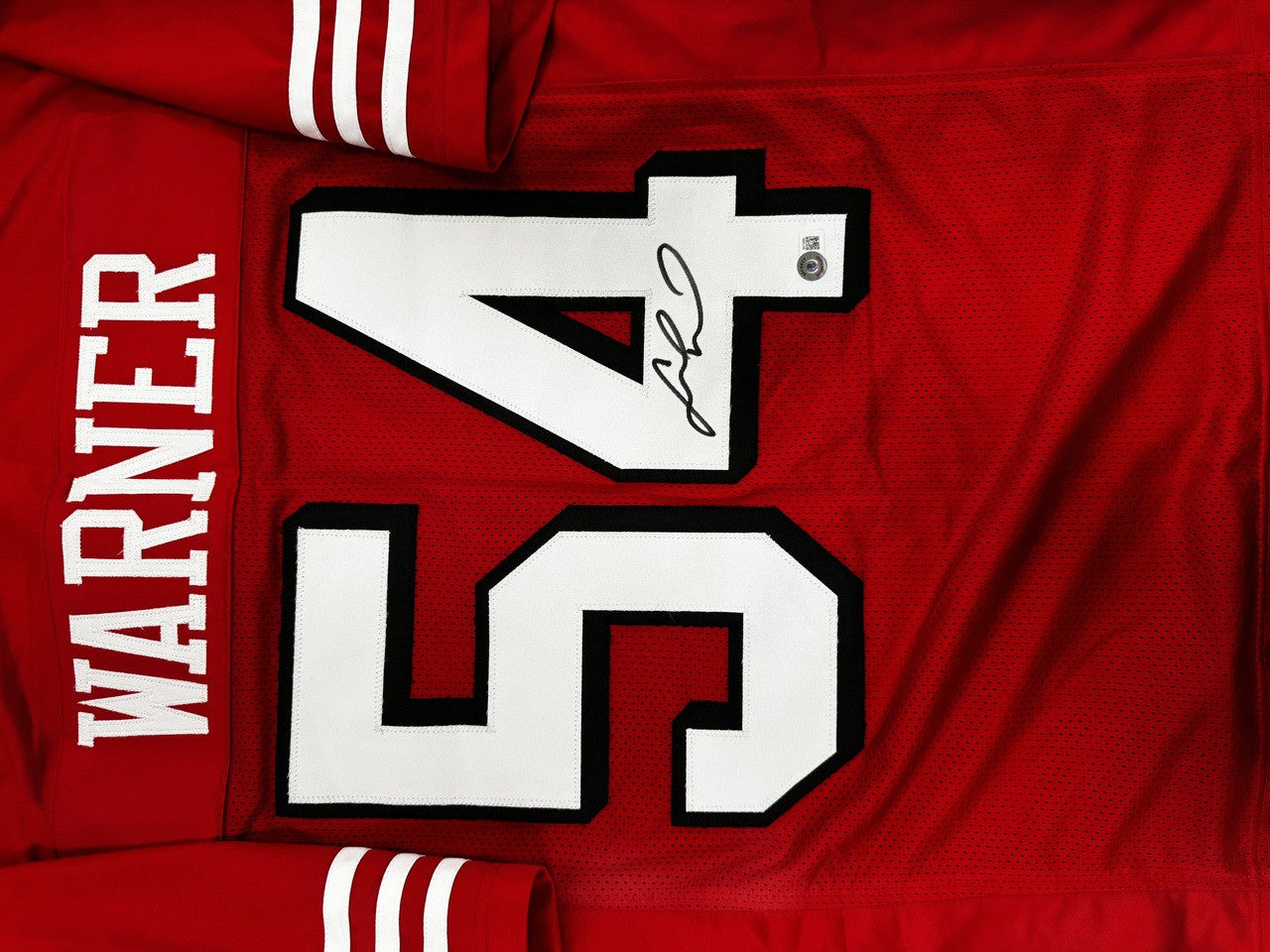 Fred Warner Signed Autographed Custom Jersey XL BAS