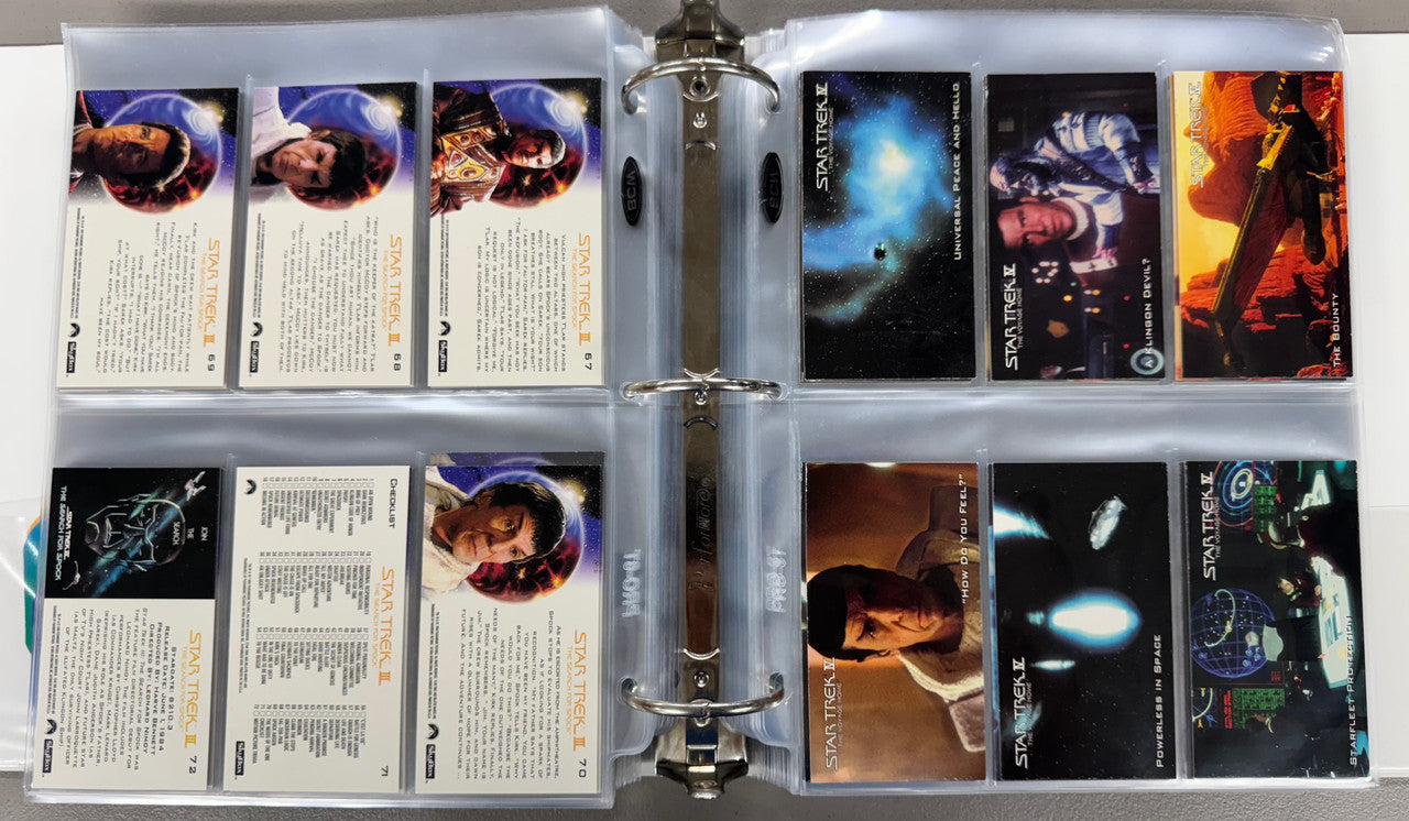 1994 SkyBox Star Trek Cinema Collector 1-6 Complete Card Sets