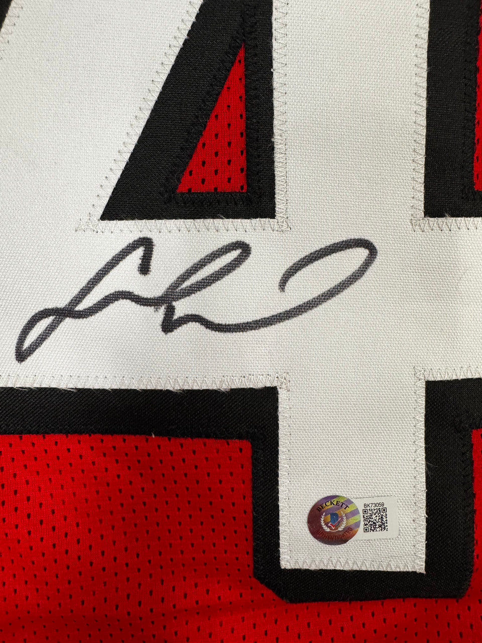 Fred Warner Signed Autographed Custom Jersey XL BAS