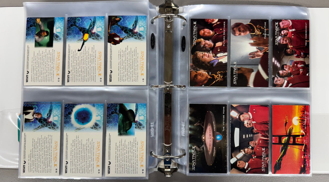 1994 SkyBox Star Trek Cinema Collector 1-6 Complete Card Sets