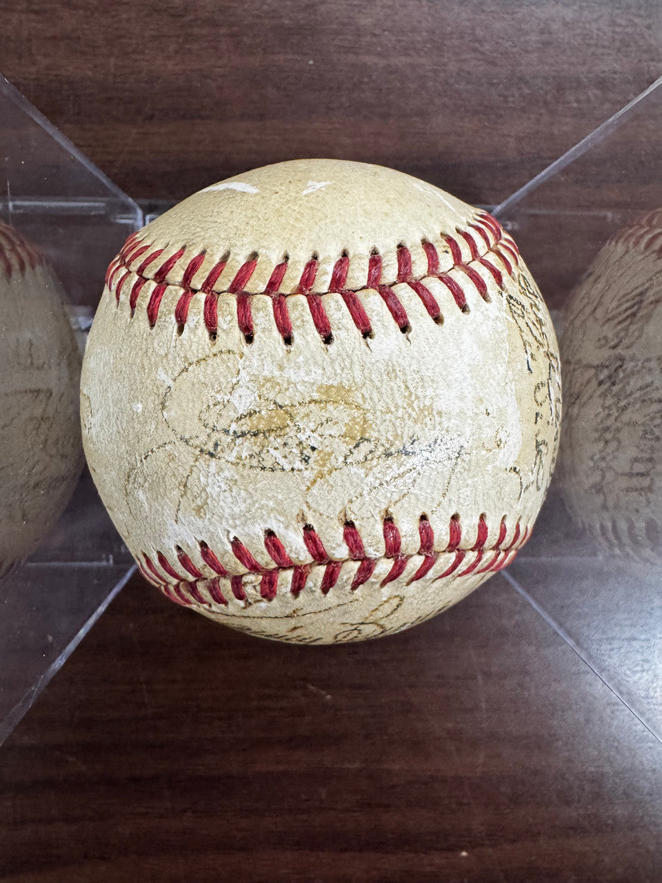 DiMaggio Stengel Berra Rizzuto Dickey ++ Signed Autographed Baseball JSA LOA