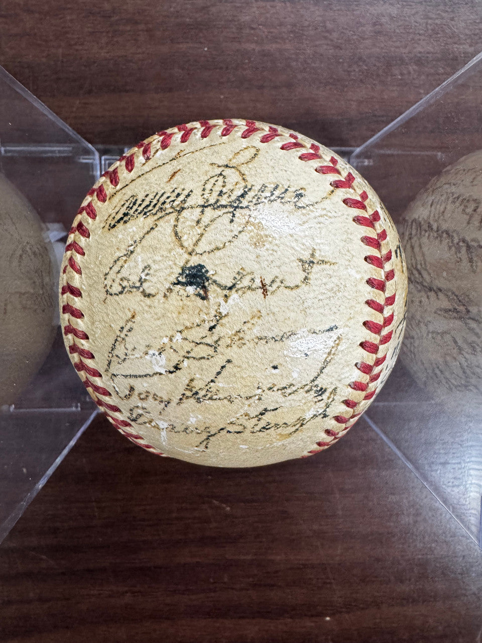 DiMaggio Stengel Berra Rizzuto Dickey ++ Signed Autographed Baseball JSA LOA
