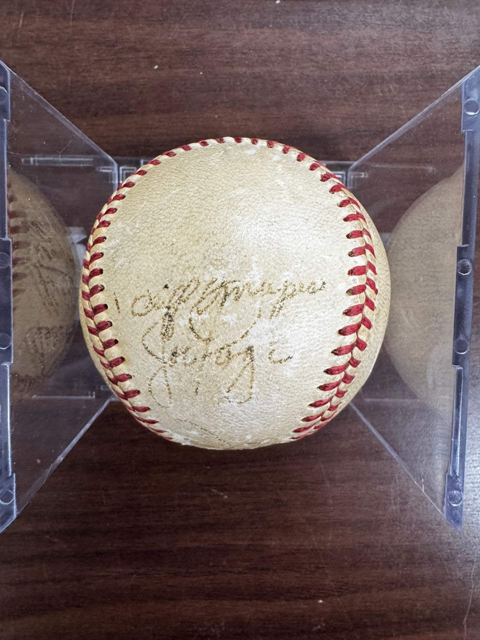 DiMaggio Stengel Berra Rizzuto Dickey ++ Signed Autographed Baseball JSA LOA