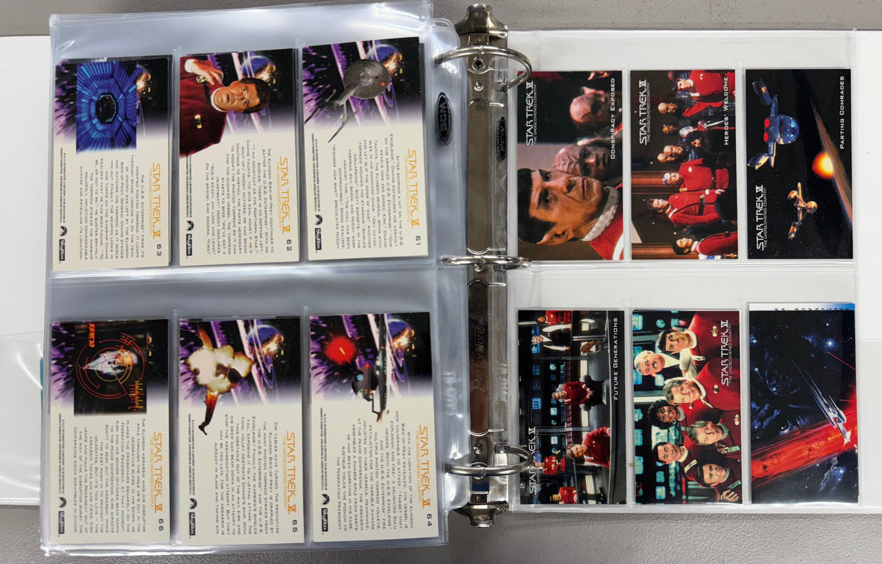 1994 SkyBox Star Trek Cinema Collector 1-6 Complete Card Sets