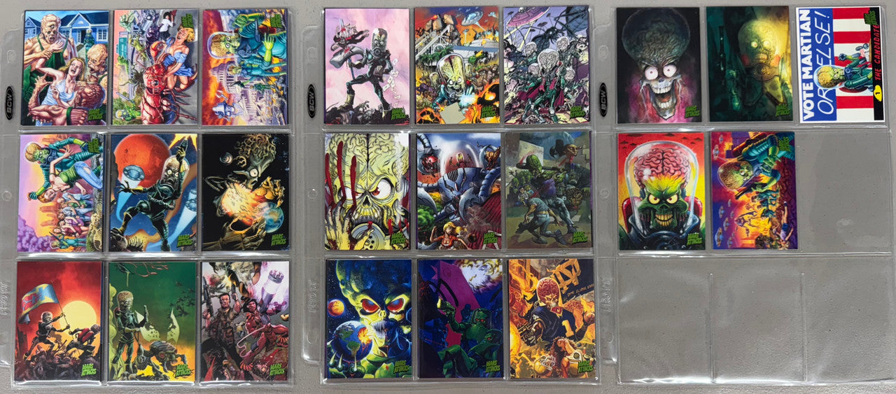 2012-13 Topps Mars Attacks! Invasion & Heritage Complete Sets W/ Inserts