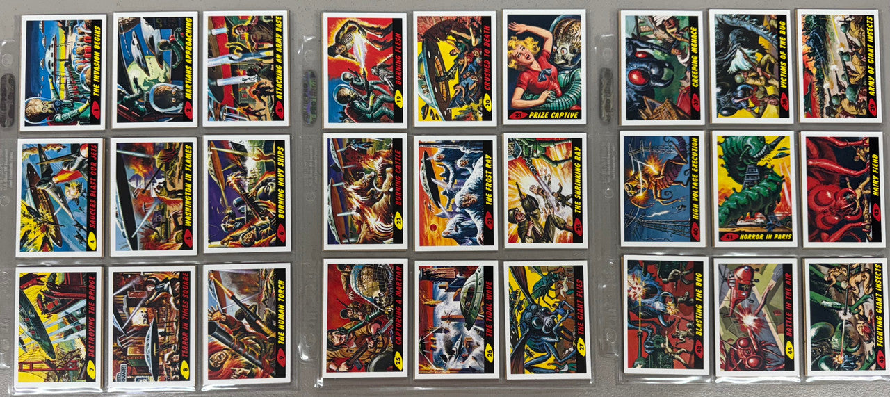 2012-13 Topps Mars Attacks! Invasion & Heritage Complete Sets W/ Inserts