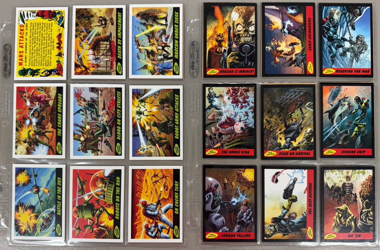 2012-13 Topps Mars Attacks! Invasion & Heritage Complete Sets W/ Inserts